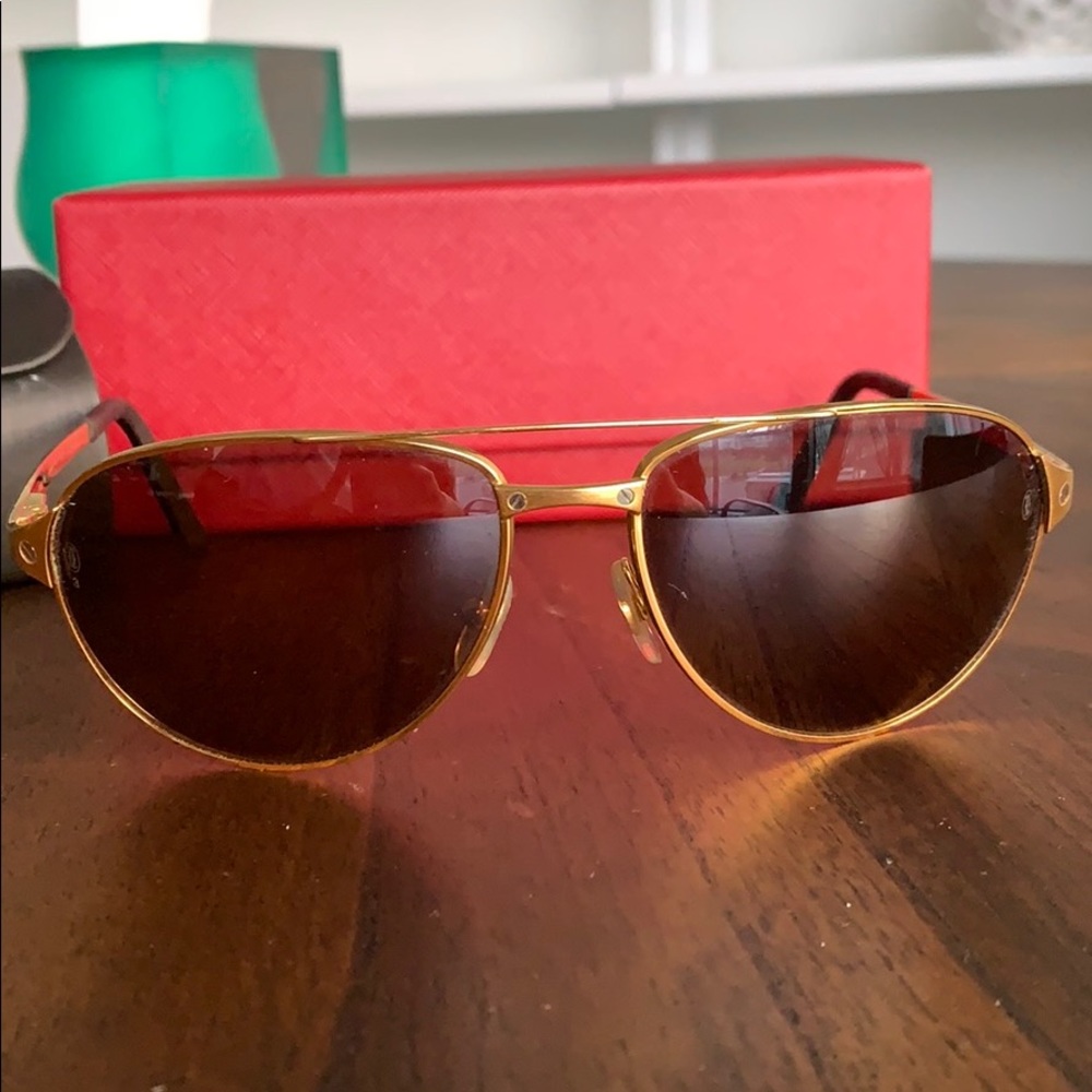 Cartier aviator Santos dumont sunglasses